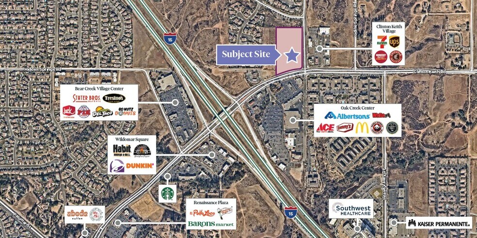 More Photos Of NWC Clinton Keith & Wildomar Trl, Wildomar Unknown For Lease