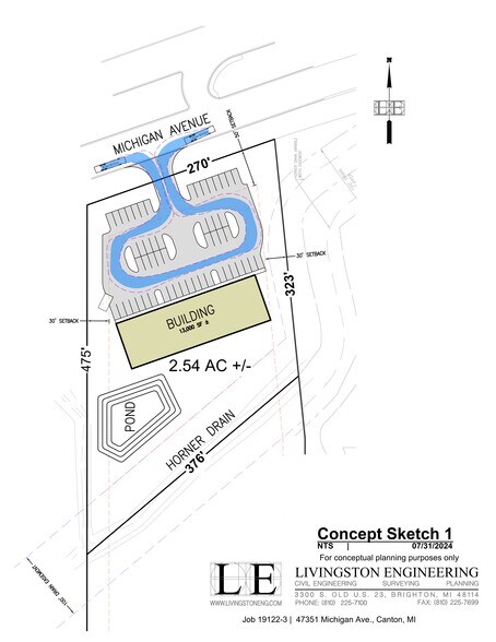 Primary Photo Of 47351 Michigan Ave, Canton Township Land For Lease