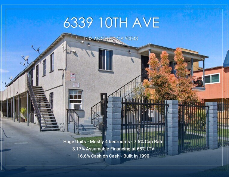 Primary Photo Of 6337 10th Ave, Los Angeles Apartments For Sale