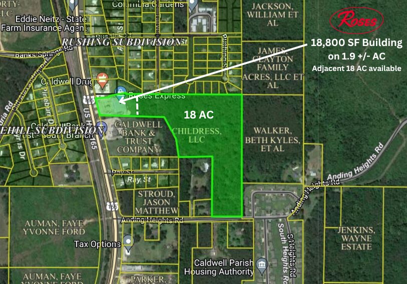 More Photos Of 8155 Highway 165, Columbia Freestanding For Sale