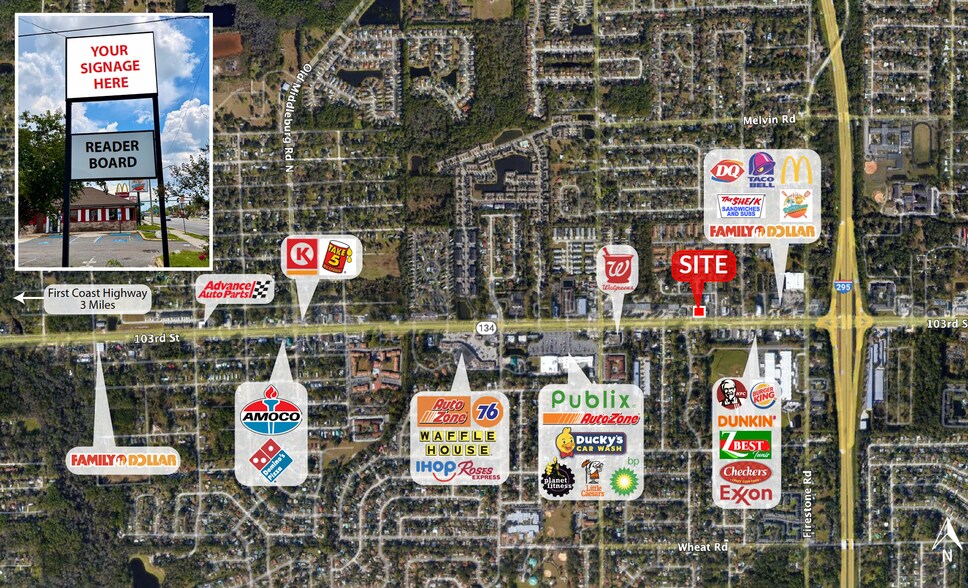 More Photos Of 7411 103rd St, Jacksonville Fast Food For Lease