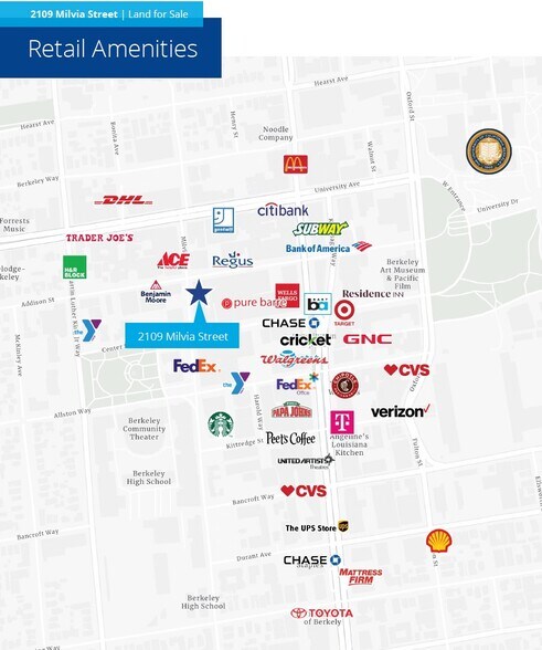 More Photos Of 2109 Milvia St, Berkeley Land For Sale