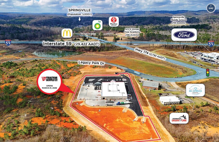 More Photos Of 215 Legacy Park Dr, Springville General Retail For Sale