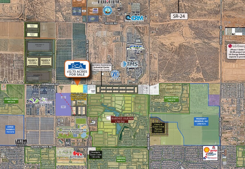 More Photos Of SWC Signal Butte & Germann Road, Queen Creek Land For Lease