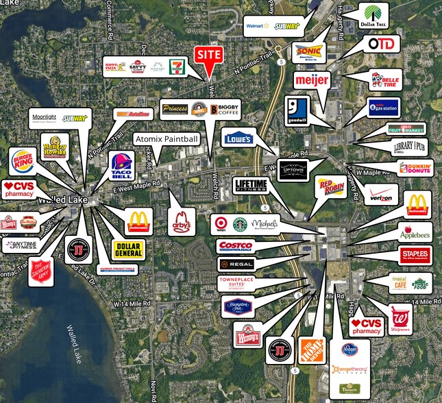 More Photos Of 2141-2181 N Pontiac Trail, Commerce Township Storefront For Lease