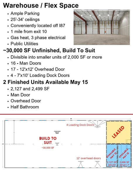 More Photos Of 25 Wood Road, Round Lake Distribution For Lease