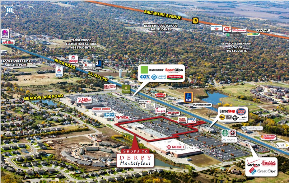 More Photos Of 1930-1942 N Rock Rd, Derby Storefront For Lease