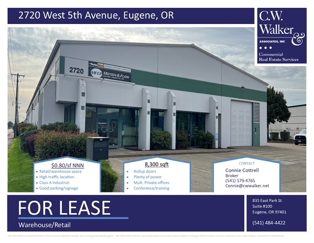 Primary Photo Of 2710-2720 W 5th Ave, Eugene Warehouse For Lease