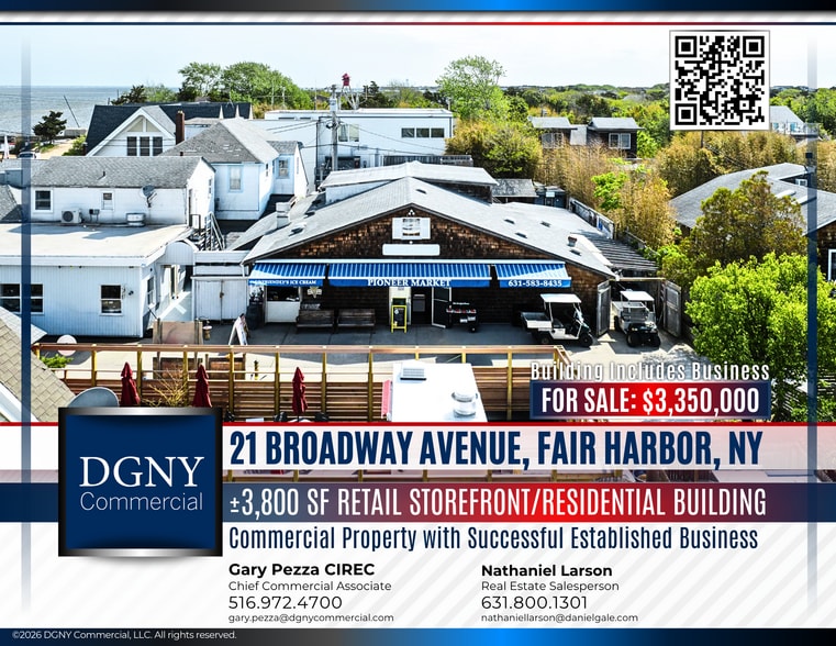 Primary Photo Of 21 Broadway ave, Fair Harbor Storefront Retail Residential For Sale