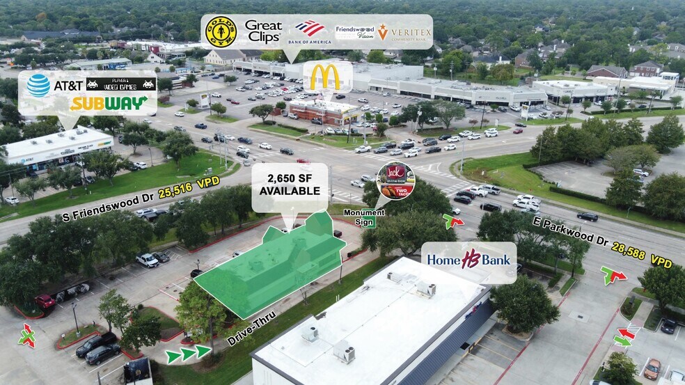 More Photos Of 101 E Parkwood Ave, Friendswood Fast Food For Sale