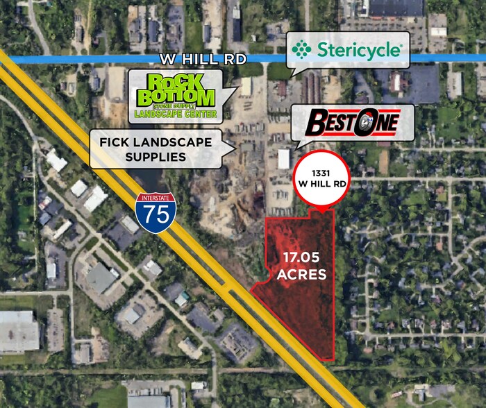 Primary Photo Of 1331 W Hill Rd, Flint Land For Sale