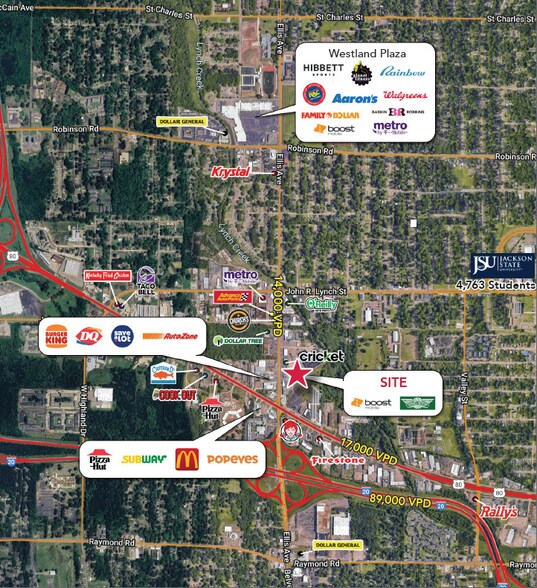 More Photos Of 1410-1444 Ellis Ave, Jackson General Retail For Sale