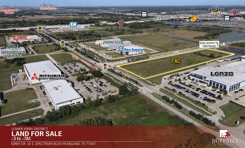 Primary Photo Of Kirby @ S. Spectrum, Pearland Land For Sale