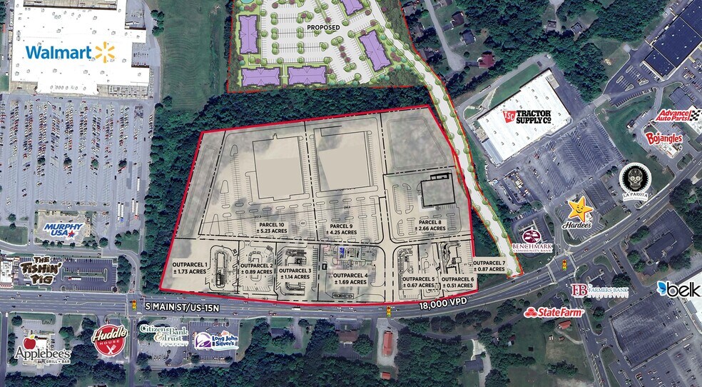 Primary Photo Of 1703 S Main St, Farmville Land For Sale