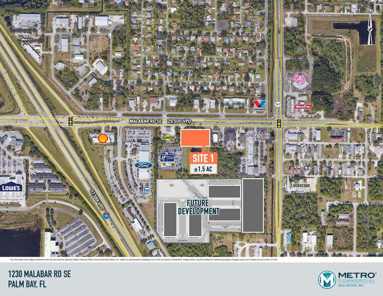 More Photos Of 1230 Malabar Road, Palm Bay Land For Lease