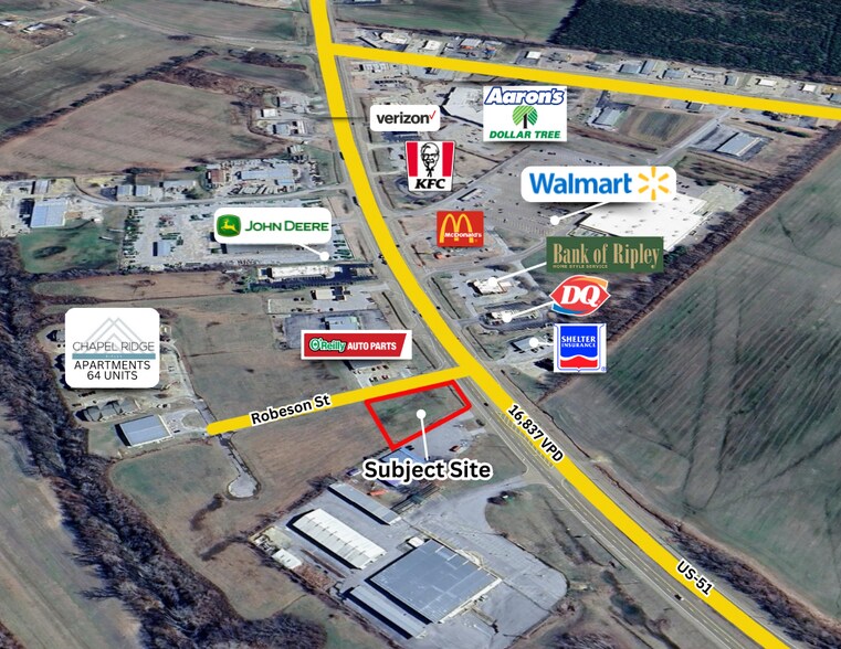 Primary Photo Of 436 Robeson Street, Ripley Land For Lease