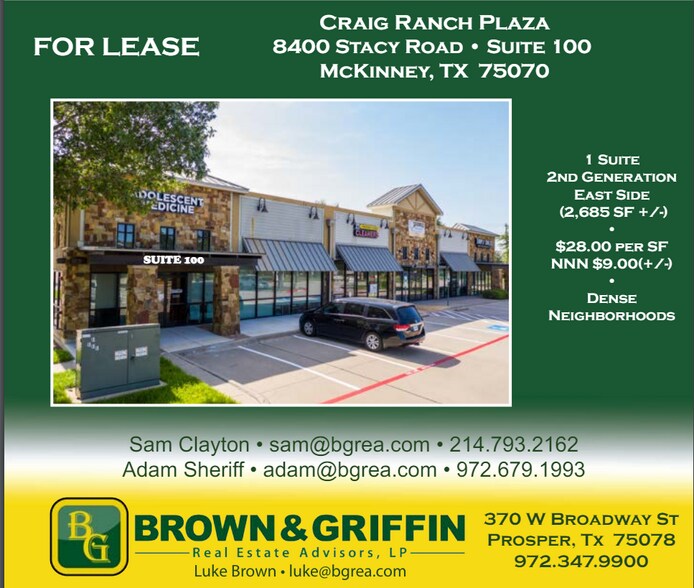 More Photos Of Stacy Rd @ Custer Rd., McKinney Unknown For Lease