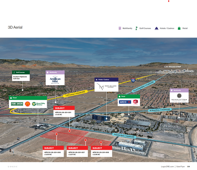 More Photos Of SEC S Las Vegas Blvd. & Volunteer, Henderson Land For Sale