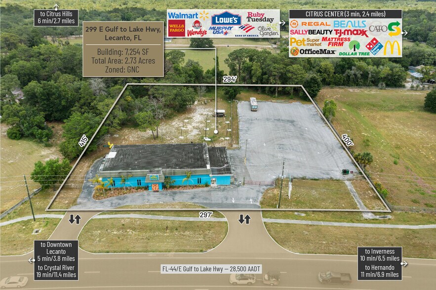 More Photos Of 299 E Gulf To Lake Hwy, Lecanto Storefront For Sale