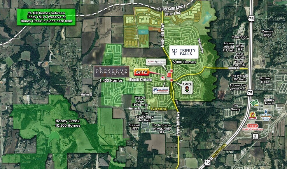 More Photos Of Commons At Trinity Falls, McKinney Land For Sale