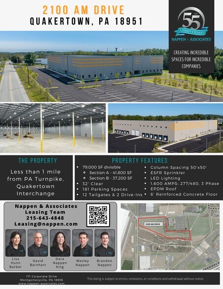 More Photos Of 2100 AM Dr, Quakertown Warehouse For Lease