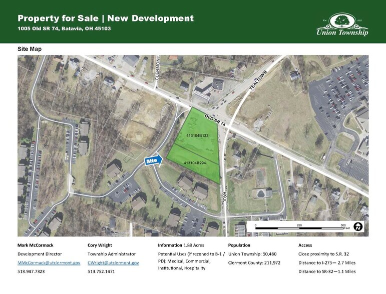 Primary Photo Of 1005 Old State Route 74, Batavia Land For Sale