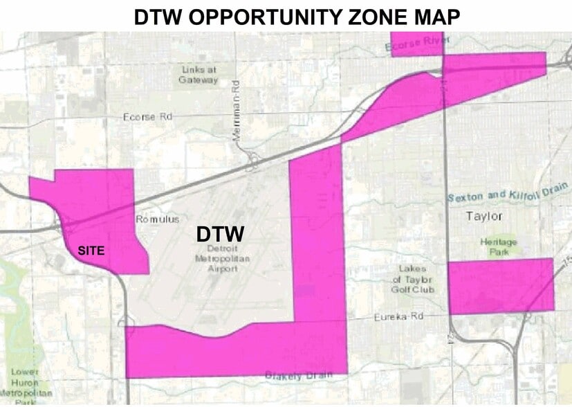 12275 S Huron River Dr, Romulus, MI 48174 Land For Sale