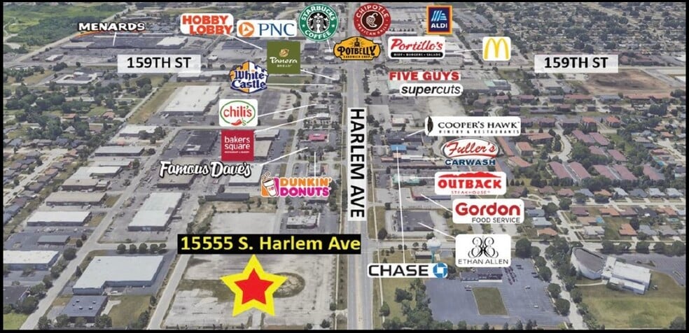 More Photos Of 15555 S Harlem Ave, Orland Park Land For Lease