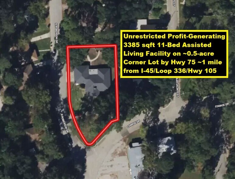 Primary Photo Of 302 Conroe Dr, Conroe Assisted Living For Sale