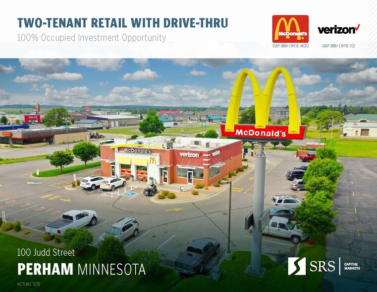 Primary Photo Of 100 Judd St, Perham Fast Food For Sale