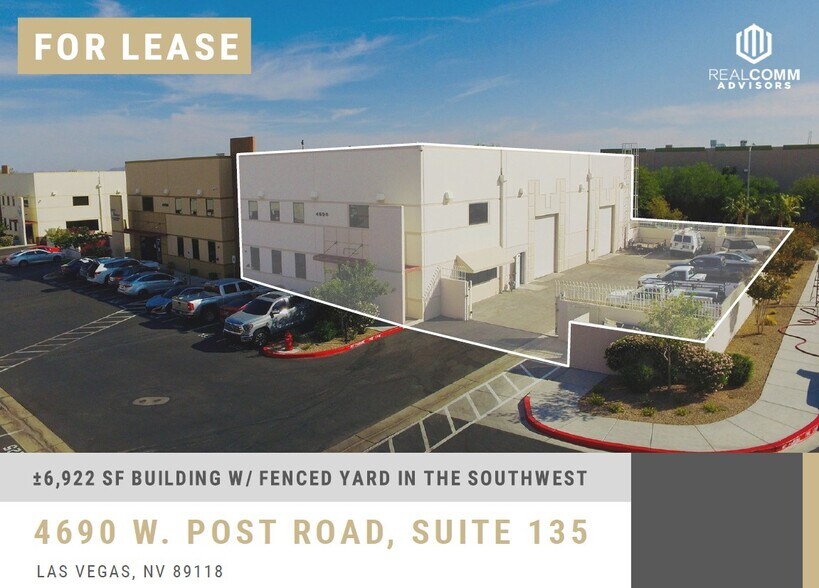 Primary Photo Of 4690 W Post Rd, Las Vegas Warehouse For Lease