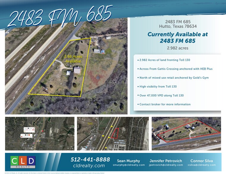 Primary Photo Of 2483 Farm to Market 685, Hutto Land For Sale