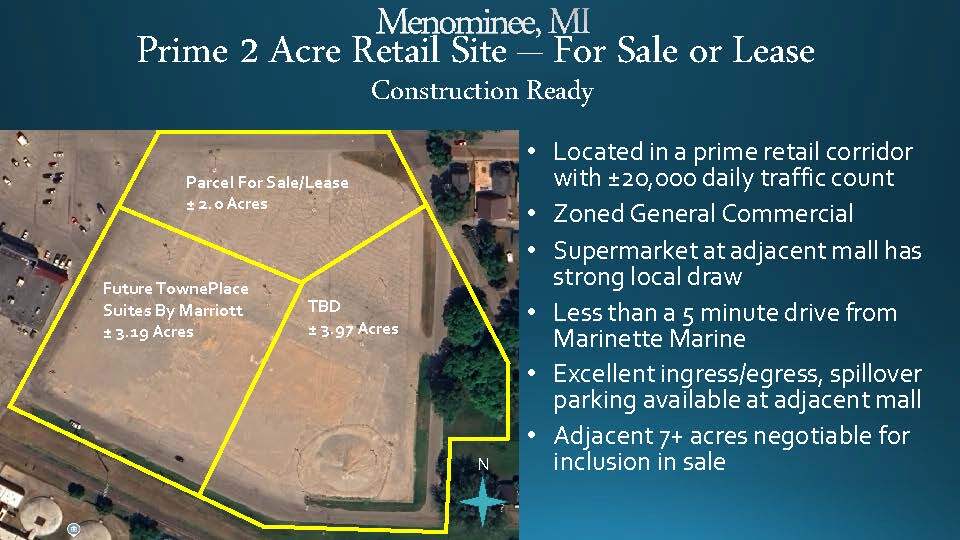 Primary Photo Of 1101 7th Avenue, Menominee Land For Sale