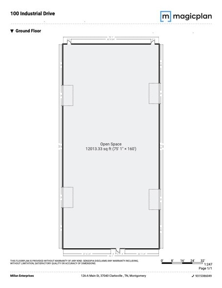 More Photos Of 100 Industrial Dr, Clarksville Warehouse For Lease