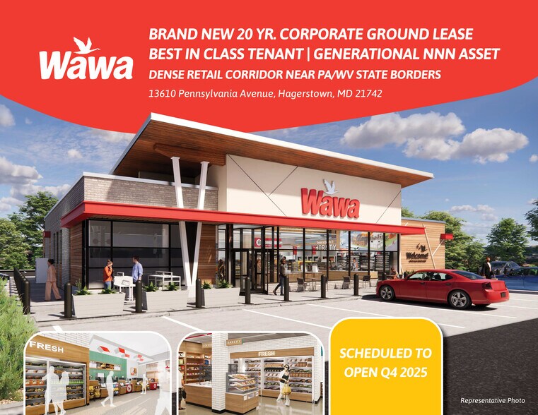 Primary Photo Of Wawa, Hagerstown Freestanding For Sale