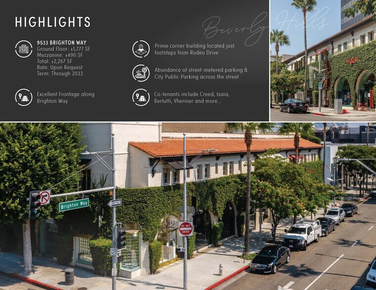 More Photos Of 9533 Brighton Way, Beverly Hills Storefront Retail Office For Lease