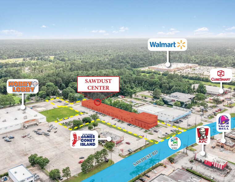 More Photos Of 525 Sawdust Rd, Spring Freestanding For Lease