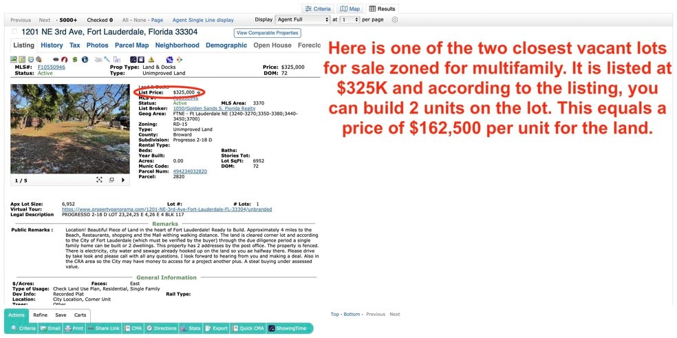 More Photos Of 1219 NE 5th Ter, Fort Lauderdale Land For Sale