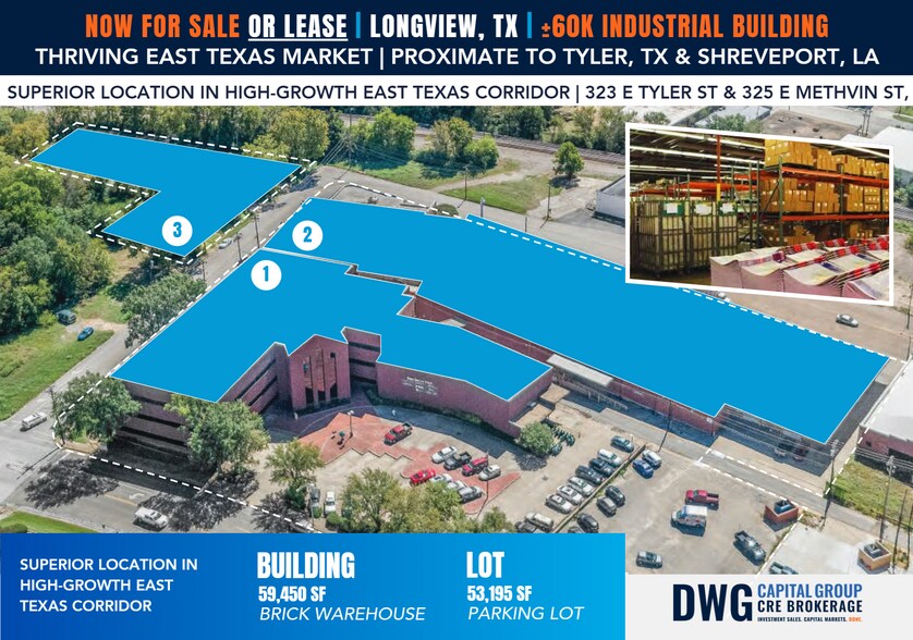 Primary Photo Of 323 E Tyler St, Longview Warehouse For Lease