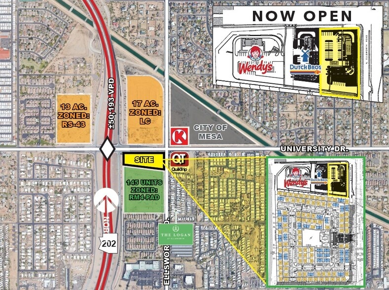 More Photos Of University Dr & Ellsworth Rd, Mesa Land For Lease