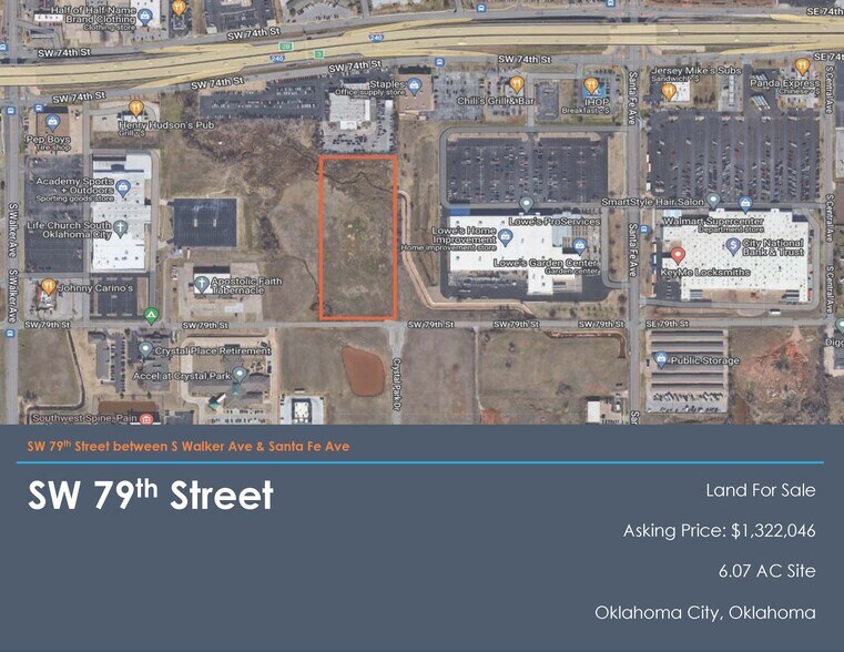 Primary Photo Of SW 79th Street, Oklahoma City Land For Sale