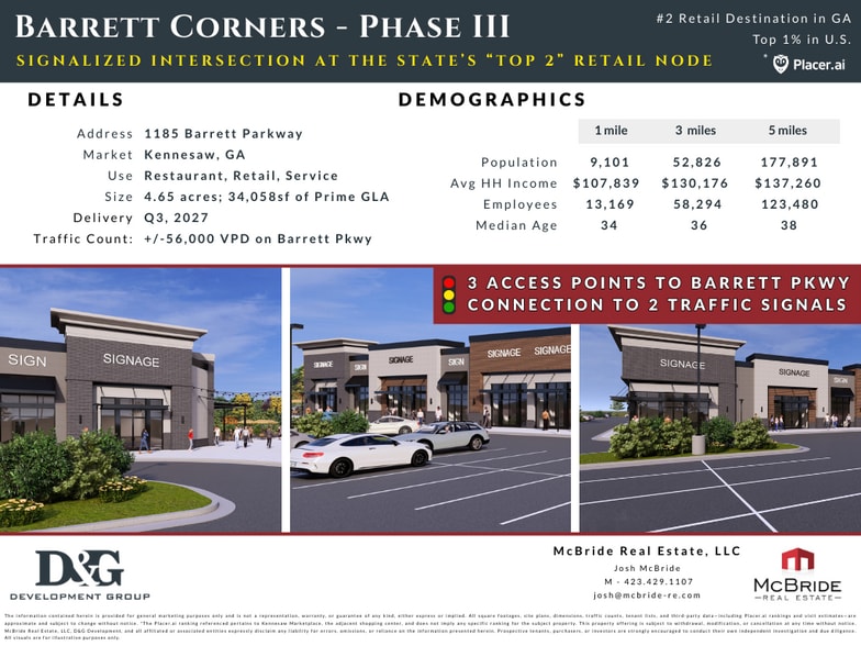 More Photos Of 1185 Ernest W Barrett Pky NW, Kennesaw General Retail For Lease