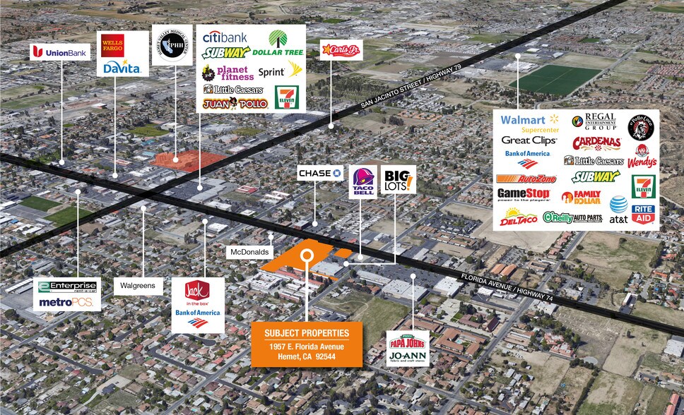 More Photos Of 1995-2095 E Florida Ave, Hemet Storefront For Sale