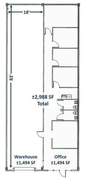 More Photos Of 1101 Chatham Pky, Garden City Flex For Lease