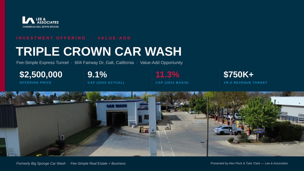Primary Photo Of 604 Fairway Dr, Galt Carwash For Sale
