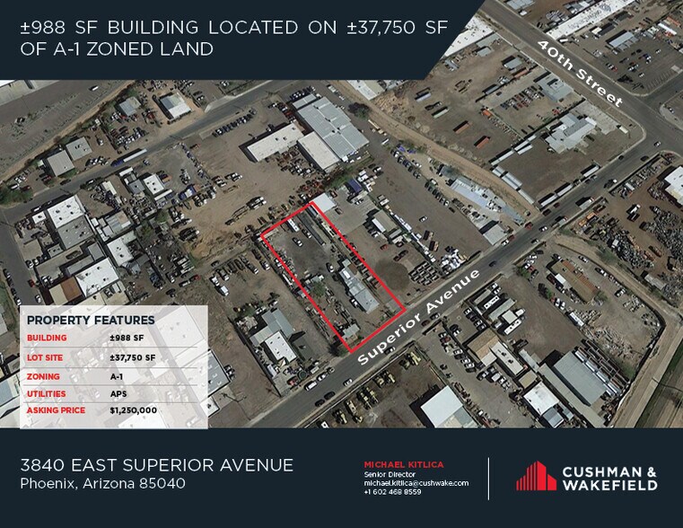 Primary Photo Of 3840 E Superior Ave, Phoenix Warehouse For Sale