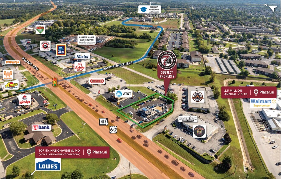 More Photos Of 1234 E US 60 Hwy, Republic General Retail For Sale