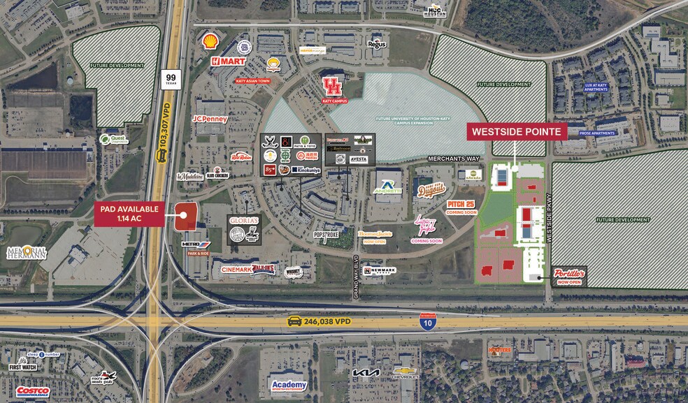 More Photos Of Westside Pky @ I-10, Katy Land For Lease