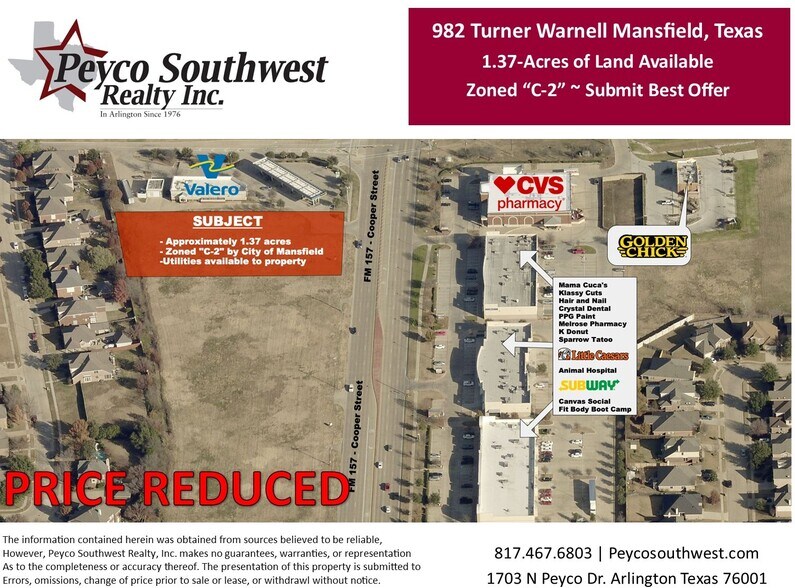 Primary Photo Of 982 Turner Warnell Rd, Mansfield Land For Sale