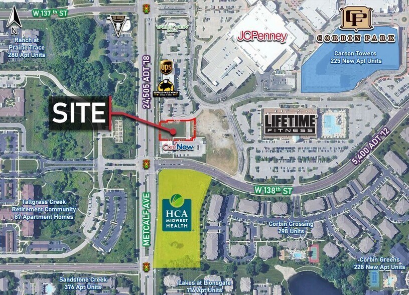 Primary Photo Of 13761 Metcalf Ave, Overland Park Land For Lease